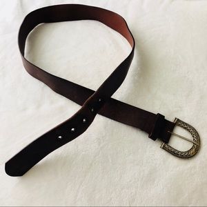 Brown Vintage Western Belt 41 Inches Long